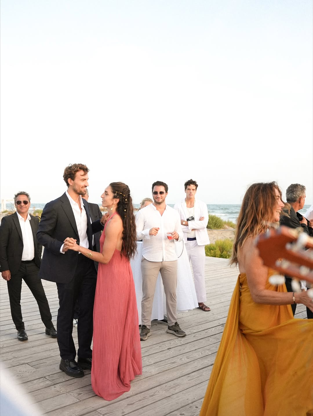 Mariage danse ponton