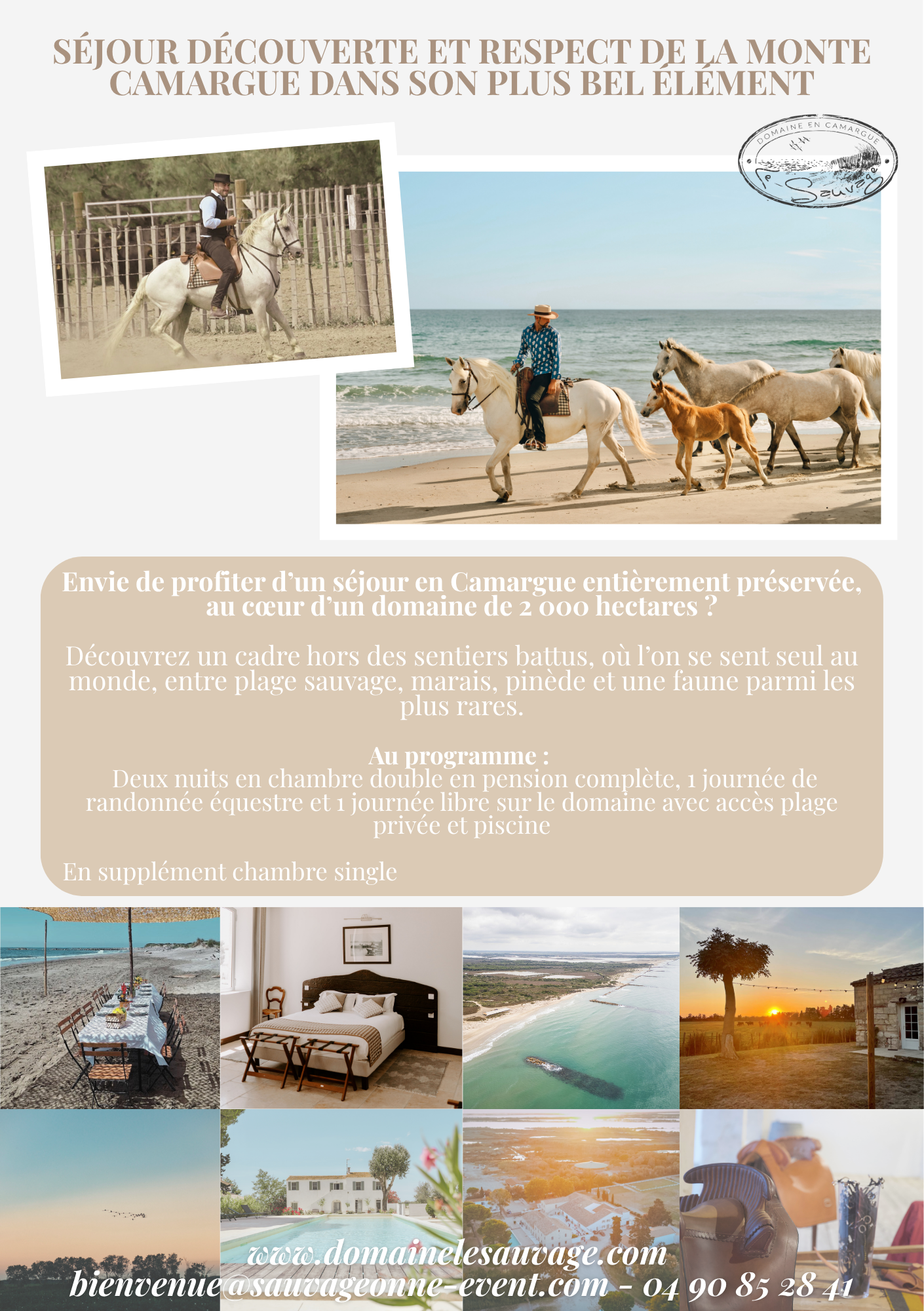 PLAQUETTE COMMERCIALE FORFAIT EQUESTRE