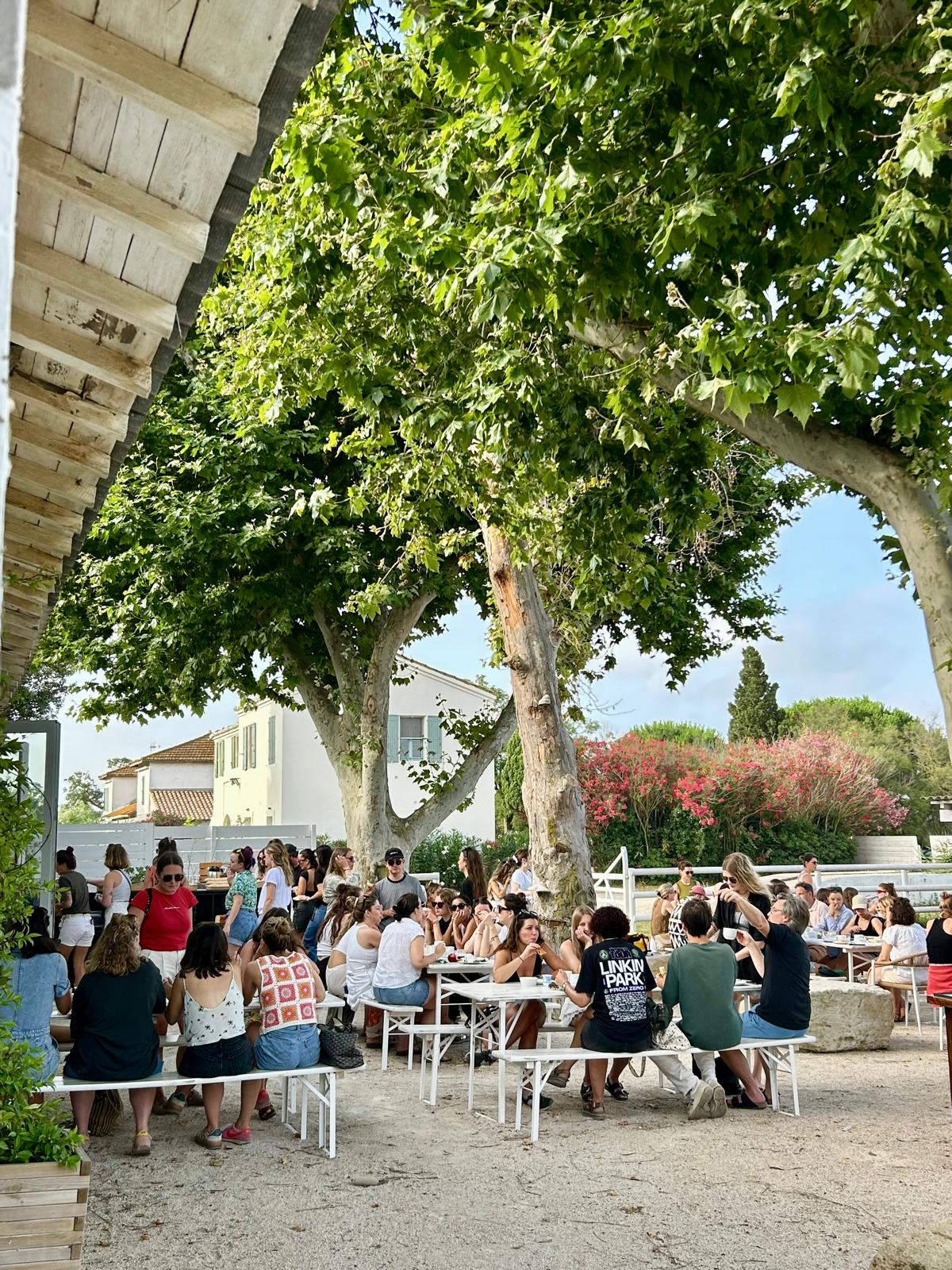 Petit déjeuner lolai terrasse extérieur
