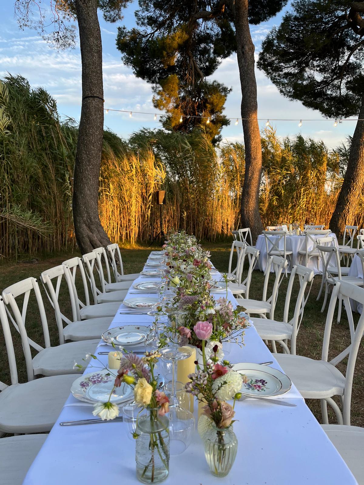 Table mariage pinède