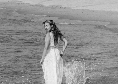 shooting sur la plage en camargue
